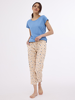 P847 пижама к.рукав жен.